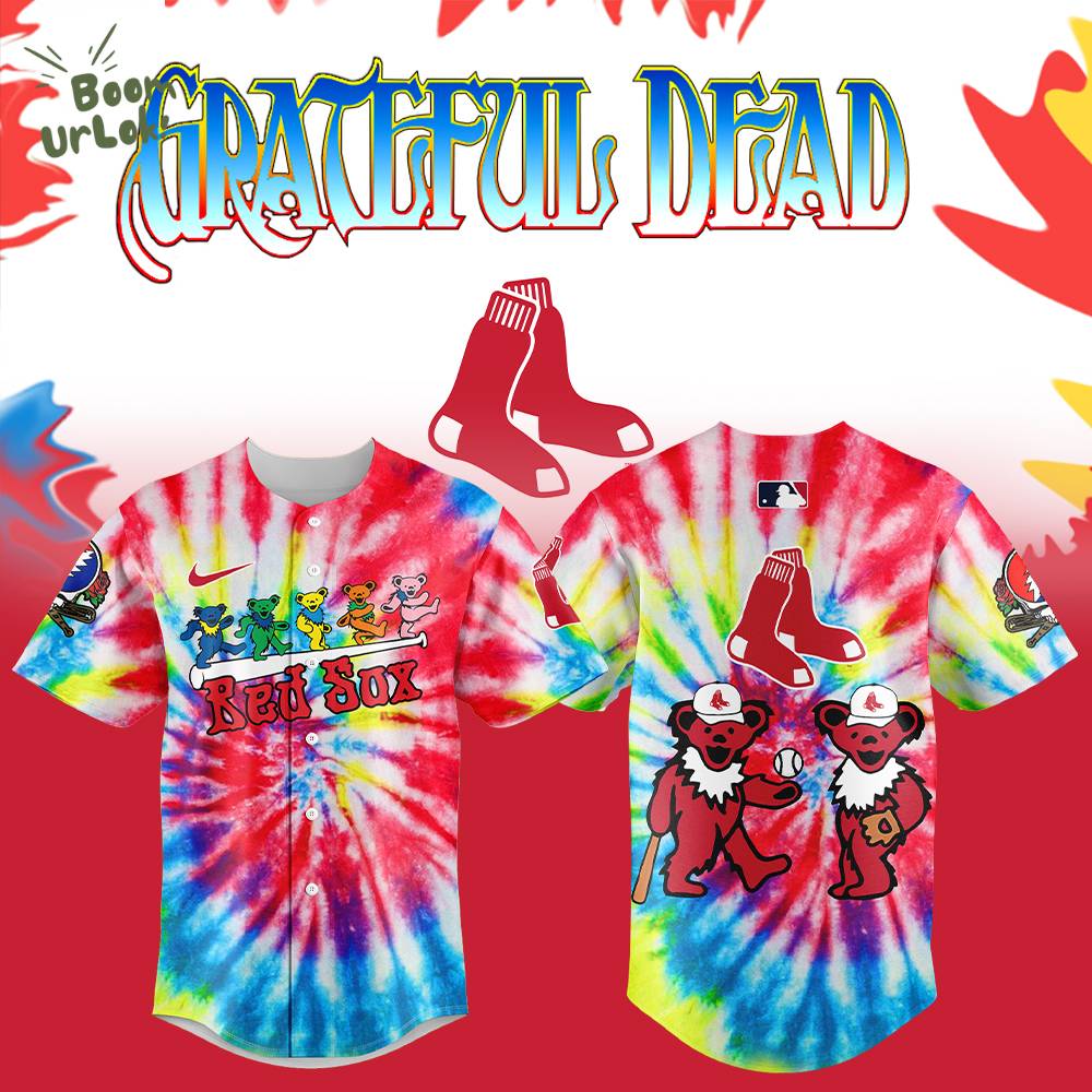 Boston Red Sox x Grateful Dead New Night Baseball Jersey Boston Red Sox x Grateful Dead New Night Baseball Jersey