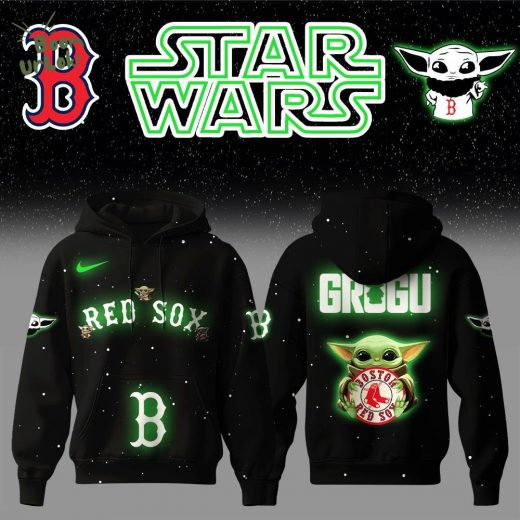 Boston Red Sox x Stars Wars Baby Yoda Game Night Hoodie Editions Limited