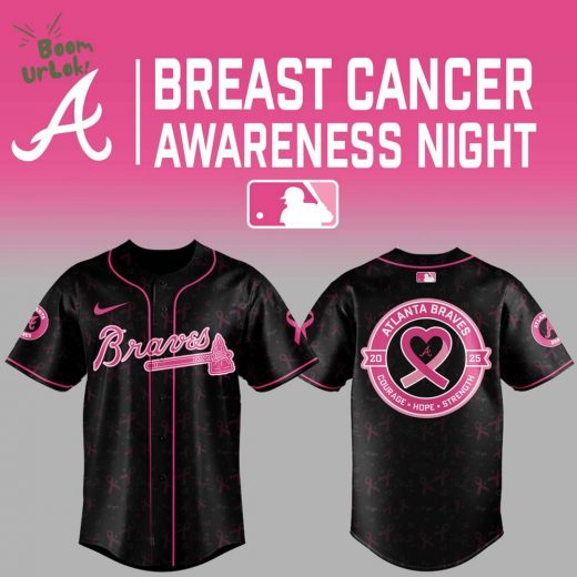 Braves x Cancer Awareness Night 2025 Black Jersey