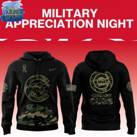 Chicago Cubs 2025 Military Night Premium Limited Edition Hoodie
