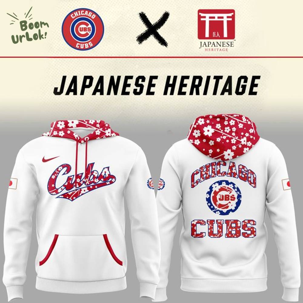 Chicago Cubs Japanese Heritage Hoodie - Special Edition Chicago Cubs Japanese Heritage Hoodie - Special Edition