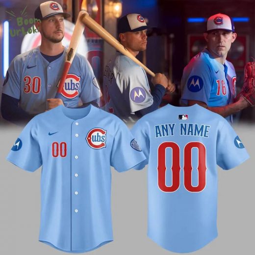 Chicago Cubs Light Blue Alternate Replica Baseball Jersey 2025 Personalization