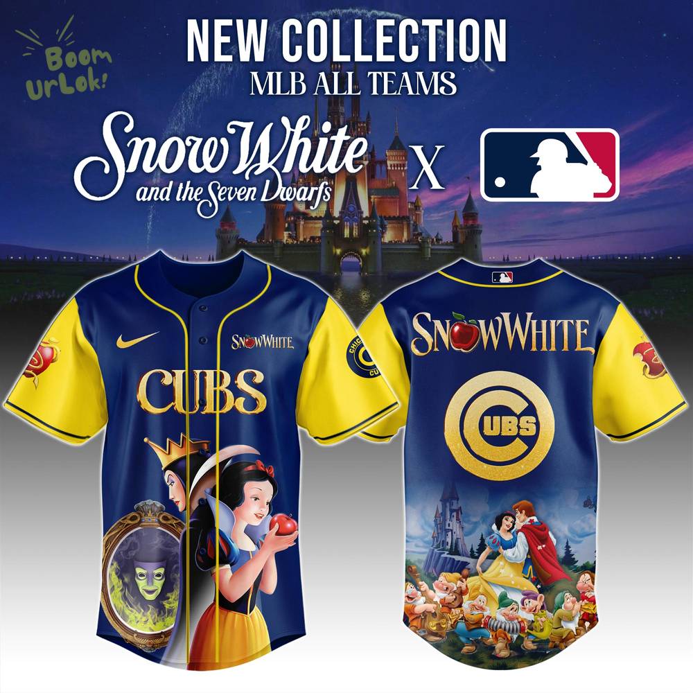 Chicago Cubs MLB x Snow White Special Edition Baseball Jersey 2025 Chicago Cubs MLB x Snow White Special Edition Baseball Jersey 2025