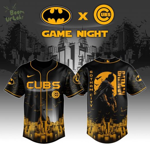 Chicago Cubs x DC Batman Game Night Special Edition Baseball Jersey