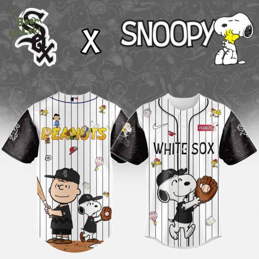 Chicago White Sox MLB “75th Anniversary of Peanuts” Snoopy Special Edition Jersey 2025