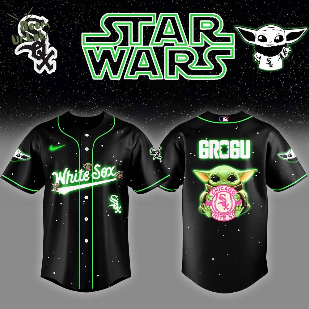 Chicago White Sox x Stars Wars Grogu Night Baseball Jersey Editions Limited Chicago White Sox x Stars Wars Grogu Night Baseball Jersey Editions Limited