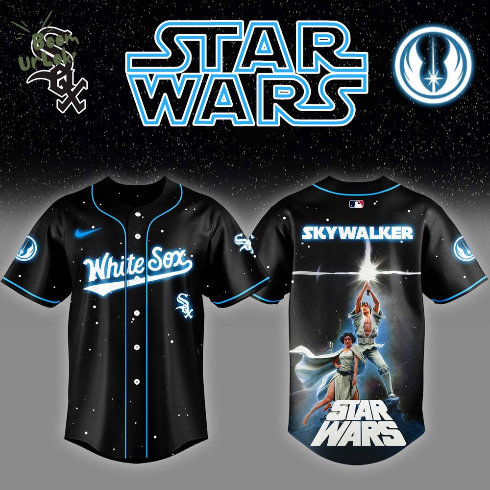 Chicago White Sox x Stars Wars Luke Skywalker Game Night Baseball Jersey Editions Limited Chicago White Sox x Stars Wars Luke Skywalker Game Night Baseball Jersey Editions Limited