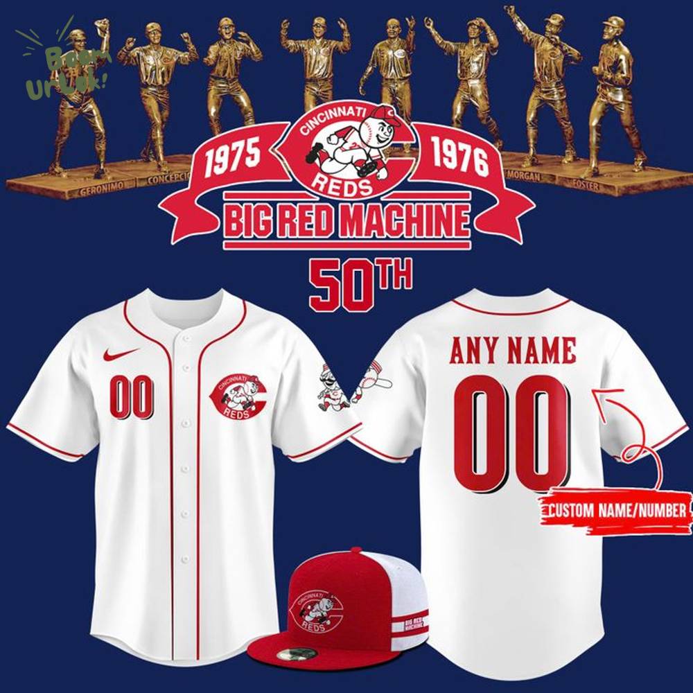 Cincinati Red Big Red Machine 50th Anniversary Night Jersey Cincinati Red Big Red Machine 50th Anniversary Night Jersey