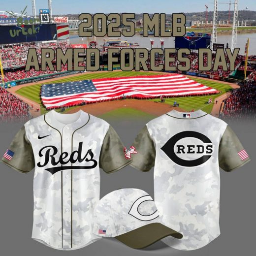 Cincinnati Reds Armed Forces Day MLB Jersey 2025