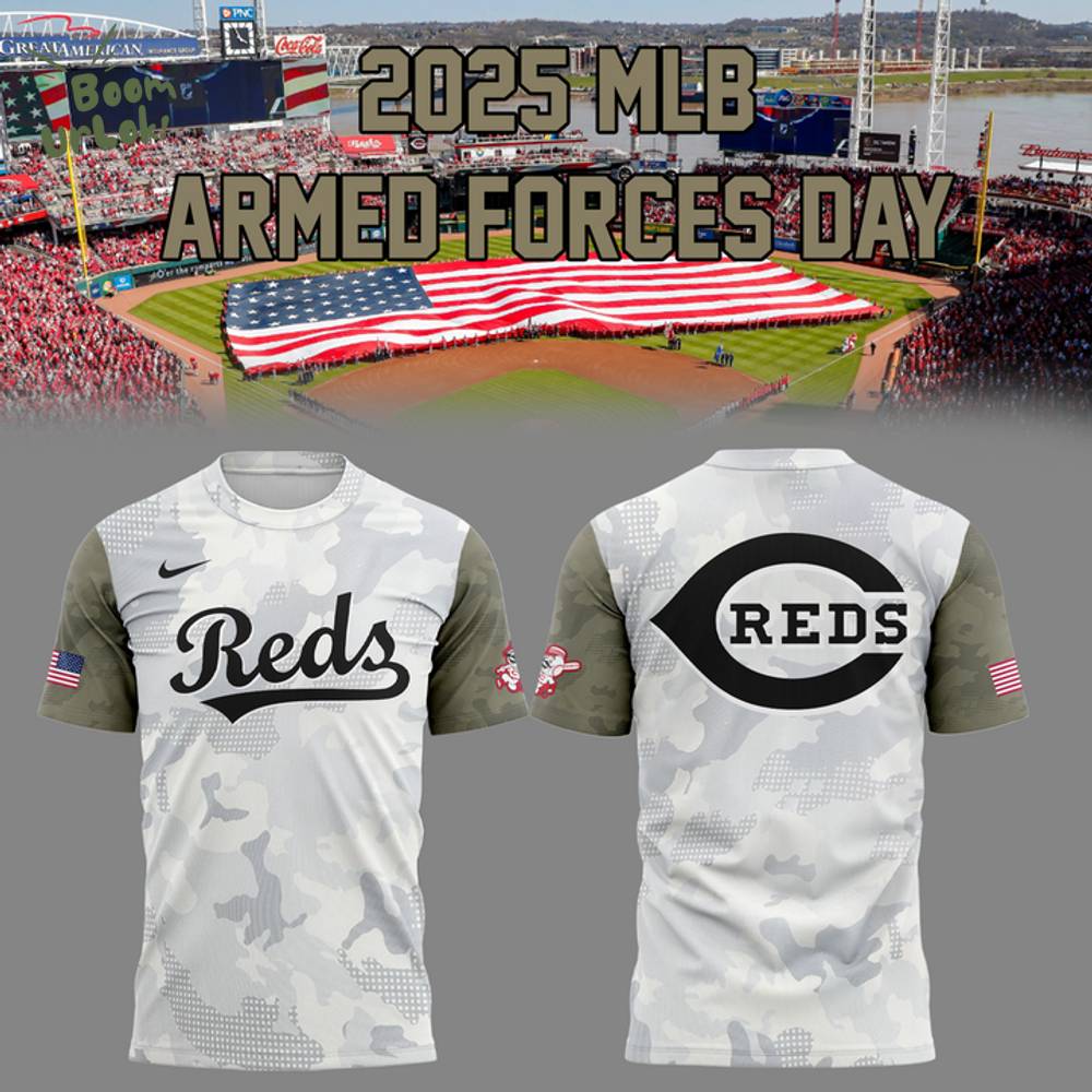 Cincinnati Reds Armed Forces Day MLB T-Shirt 2025 Cincinnati Reds Armed Forces Day MLB T-Shirt 2025