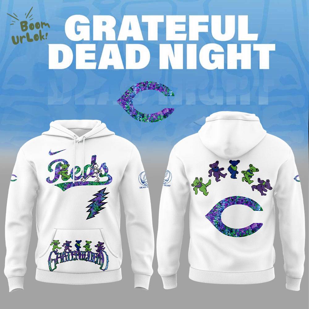Cincinnati Reds Grateful Dead Night Hoodie Cincinnati Reds Grateful Dead Night Hoodie