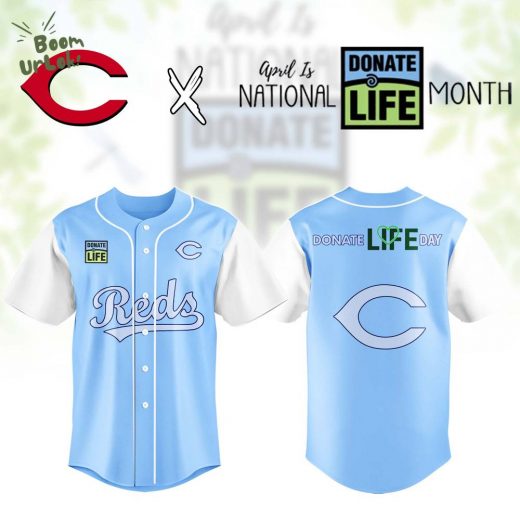Cincinnati Reds MLB x Donate Life Month Baseball Jersey Editions Limited