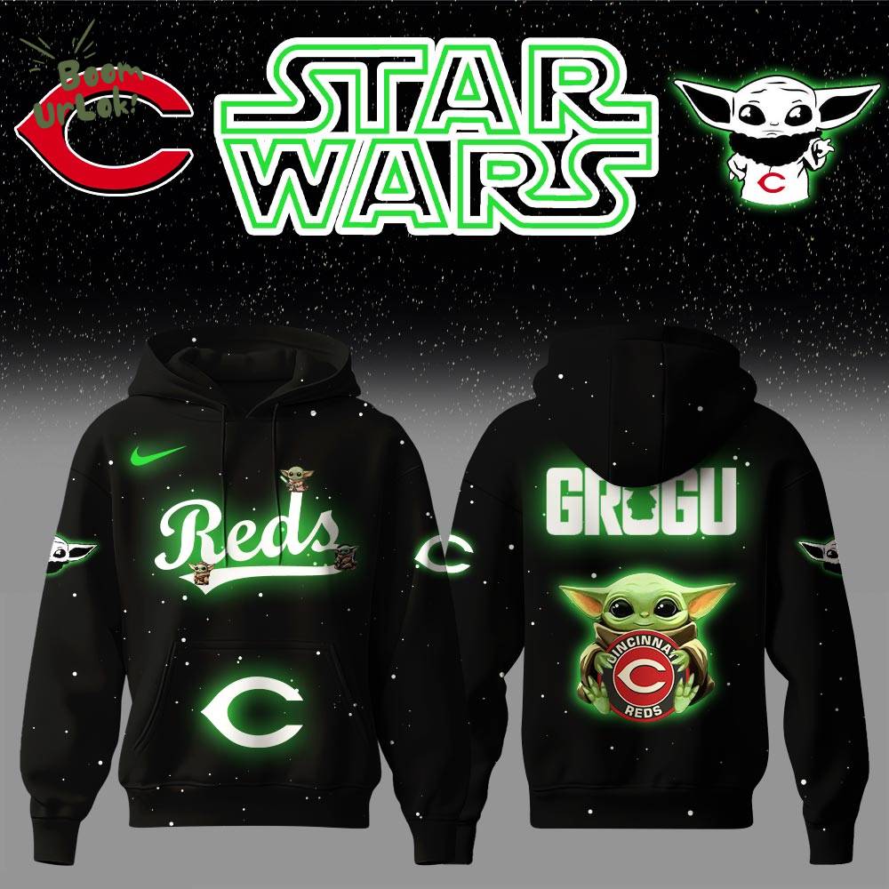 Cincinnati Reds x Stars Wars Baby Yoda Game Night Hoodie Editions Limited Cincinnati Reds x Stars Wars Baby Yoda Game Night Hoodie Editions Limited