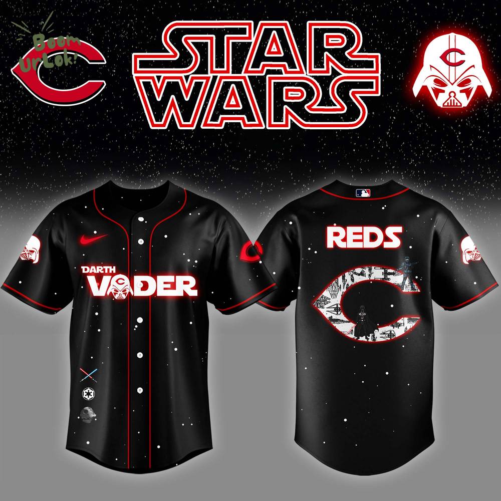 Cincinnati Reds x Stars Wars Night Darth Vader Baseball Jersey Editions Limited Cincinnati Reds x Stars Wars Night Darth Vader Baseball Jersey Editions Limited