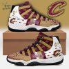 Cleveland Cavaliers Basketball Retro 11 White Shoes
