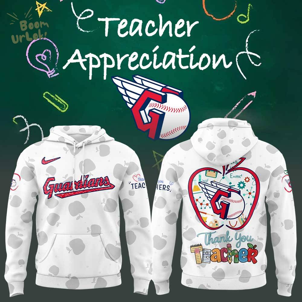 Cleveland Guardians Happy Teacher Day Hoodie Cleveland Guardians Happy Teacher Day Hoodie