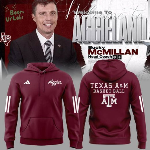 Coach Bucky McMillan Texas A&M Men’s Basketball Hoodie