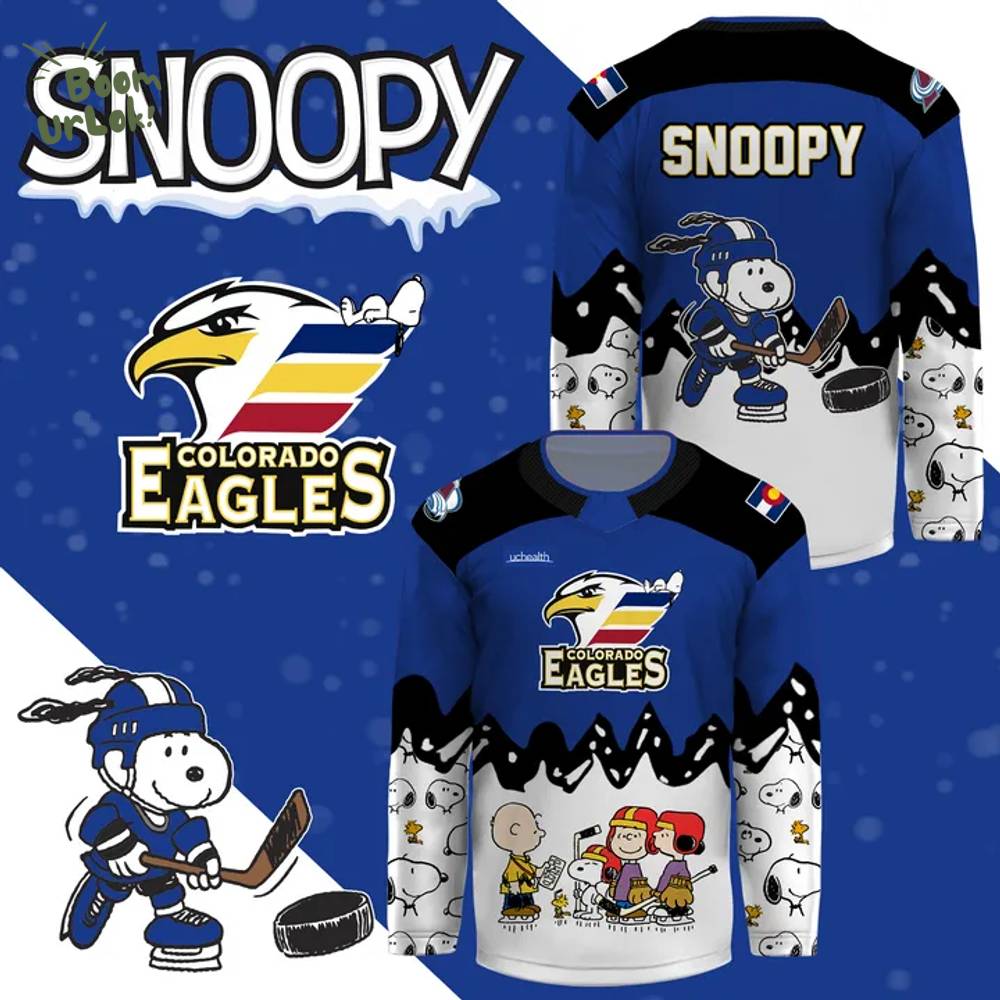 Colorado Eagles x Peanut Night " Snoopy " Jersey 2025 Colorado Eagles x Peanut Night " Snoopy " Jersey 2025