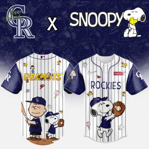 Colorado Rockies MLB “75th Anniversary of Peanuts” Snoopy Special Edition Jersey 2025