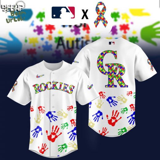 Colorado Rockies MLB Autism Awareness Special Edition 2025 baseball Jersey