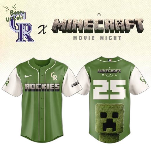 Colorado Rockies MLB x A MINECRAFT MOVIE Night Jersey Editions Limited