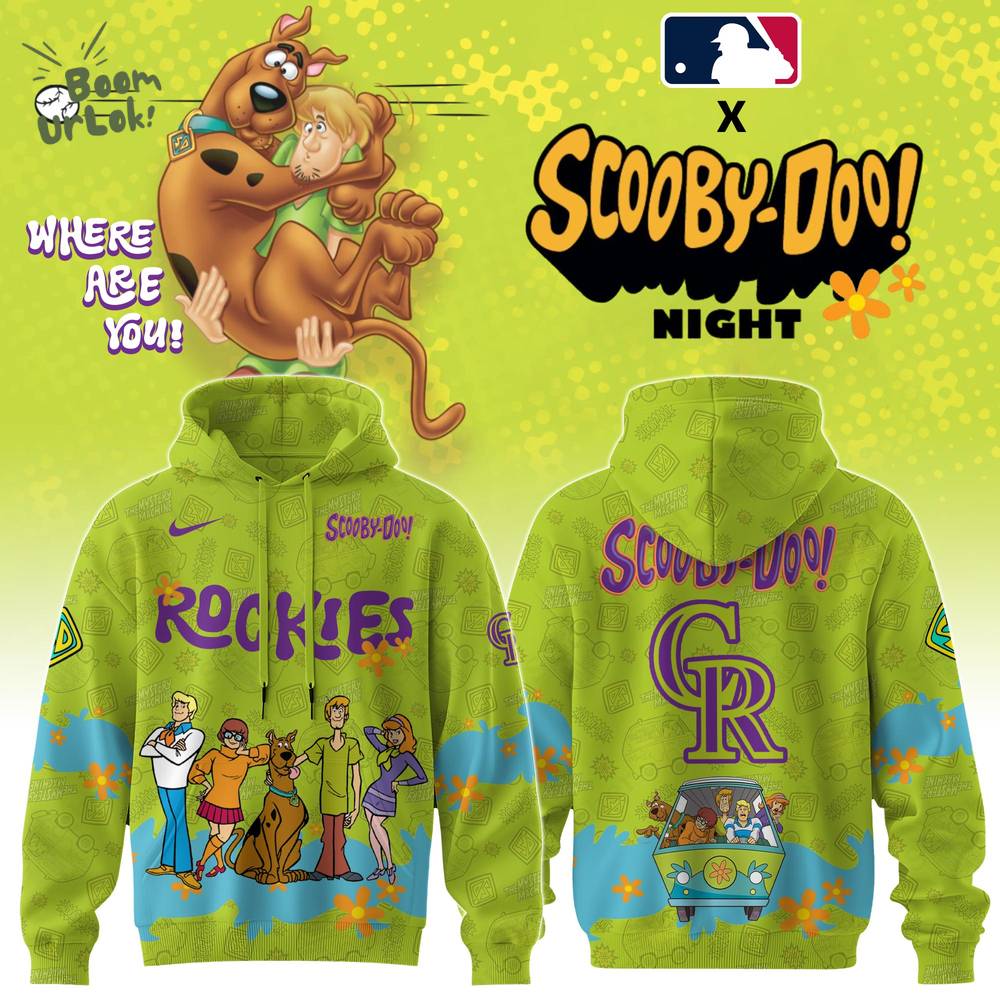 Colorado Rockies MLB x Scooby Doo Hoodie Editions Limited Colorado Rockies MLB x Scooby Doo Hoodie Editions Limited