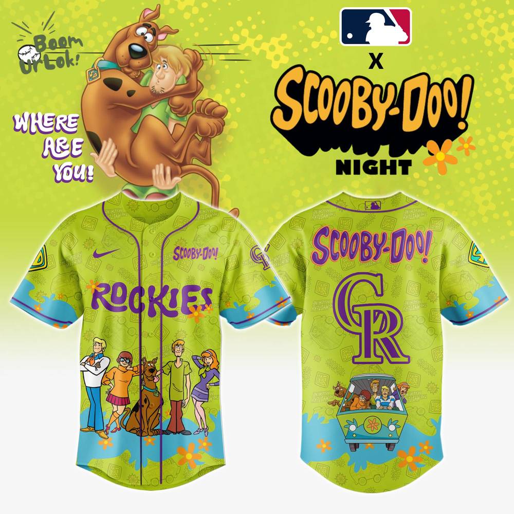 Colorado Rockies MLB x Scooby Doo Jersey Editions Limited Colorado Rockies MLB x Scooby Doo Jersey Editions Limited