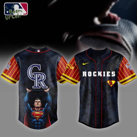 Colorado Rockies MLB x Superman Baseball Jersey Editions Limited 2025