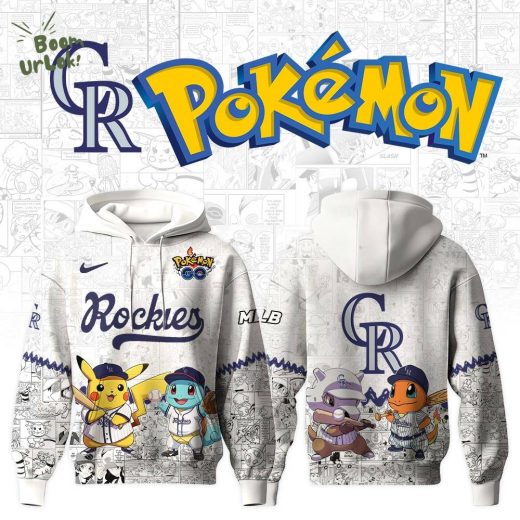 Colorado Rockies x Pokémon Go Hoodie Editions Limited