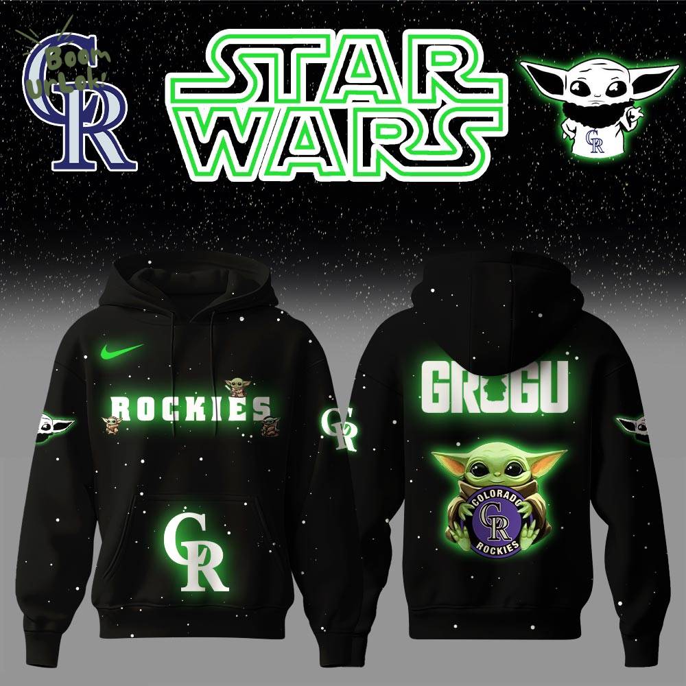 Colorado Rockies x Stars Wars Baby Yoda Game Night Hoodie Editions Limited Colorado Rockies x Stars Wars Baby Yoda Game Night Hoodie Editions Limited