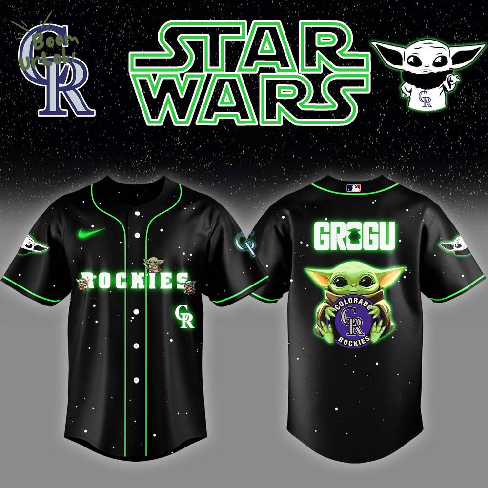 Colorado Rockies x Stars Wars Grogu Night Baseball Jersey Editions Limited Colorado Rockies x Stars Wars Grogu Night Baseball Jersey Editions Limited