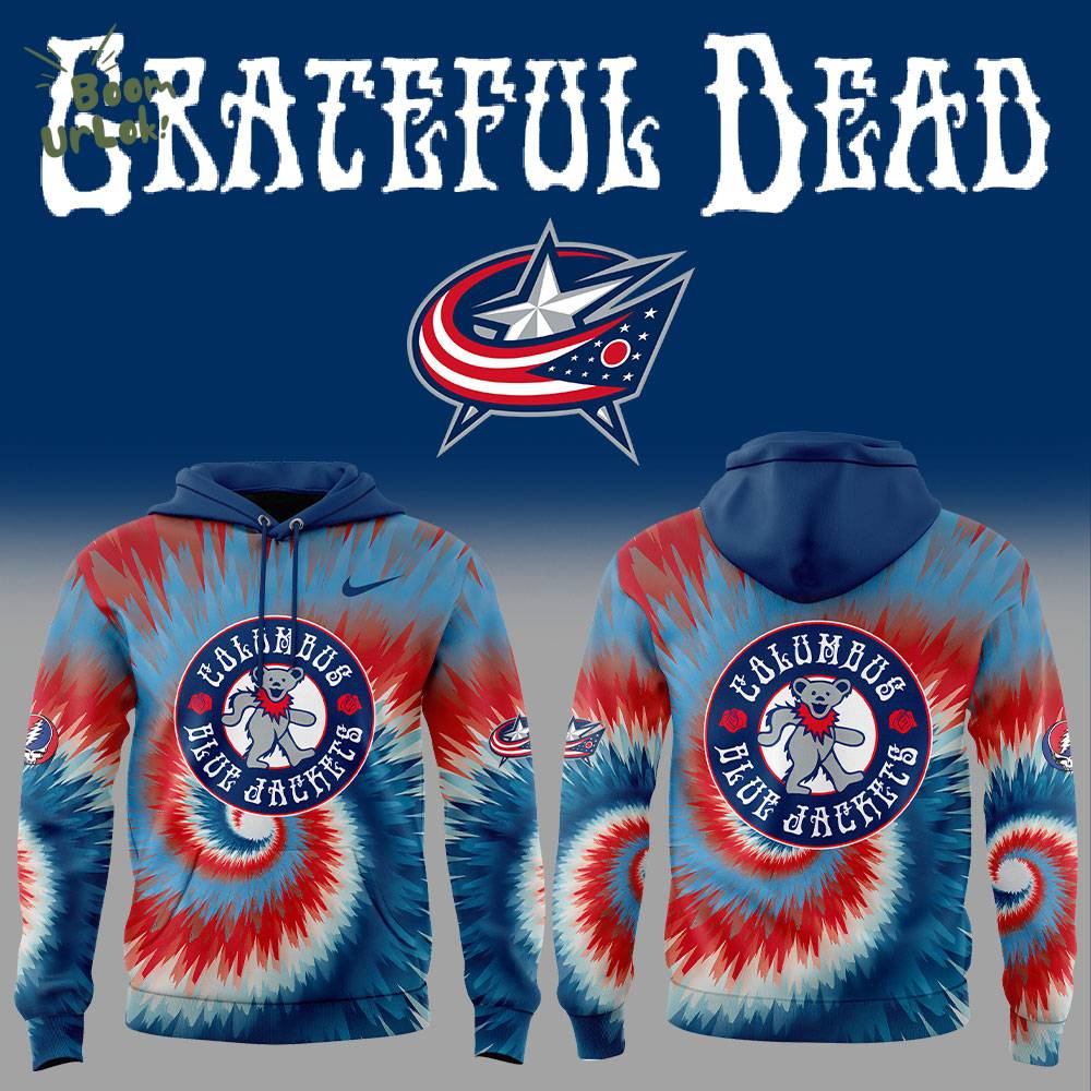 Columbus Blue Jackets Grateful Dead Night Hoodie Columbus Blue Jackets Grateful Dead Night Hoodie
