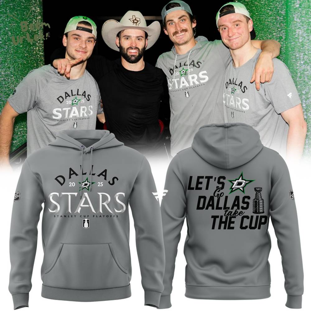Dallas Stars Fanatics 2025 Stanley Cup Playoffs Hoodie - Heather Gray Dallas Stars Fanatics 2025 Stanley Cup Playoffs Hoodie - Heather Gray