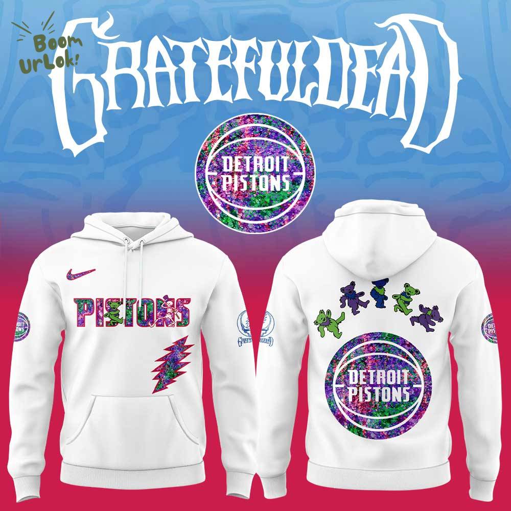 Detroit Pistons Grateful Dead Night Hoodie Detroit Pistons Grateful Dead Night Hoodie