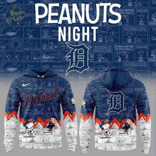 Detroit Tigers 75th Anniversary of Peanuts Hoodie