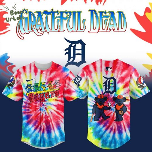 Detroit Tigers x Grateful Dead New Baseball Jersey