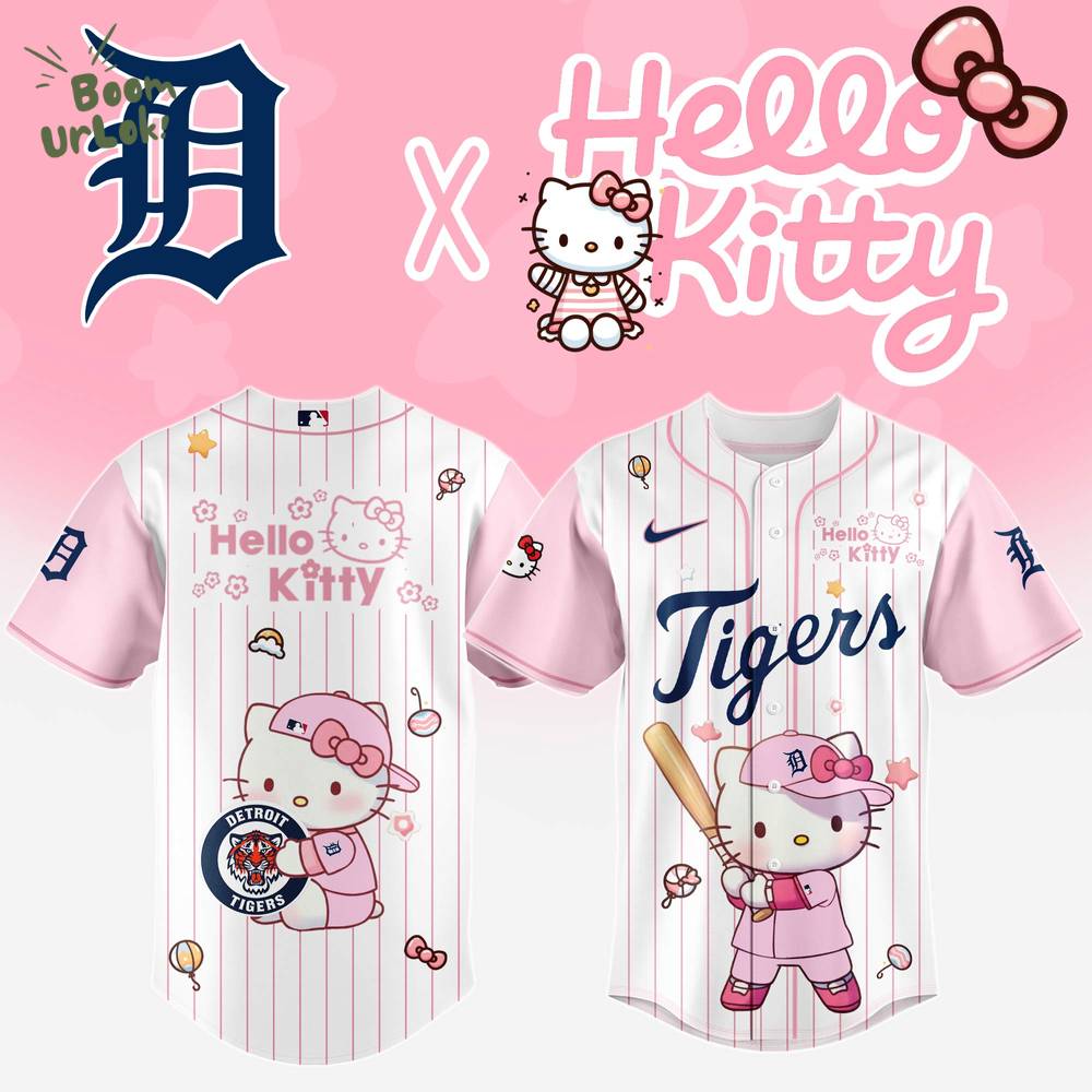 Detroit Tigers x Hello Kitty Night 2025 Baseball Jersey Editions Limited Detroit Tigers x Hello Kitty Night 2025 Baseball Jersey Editions Limited