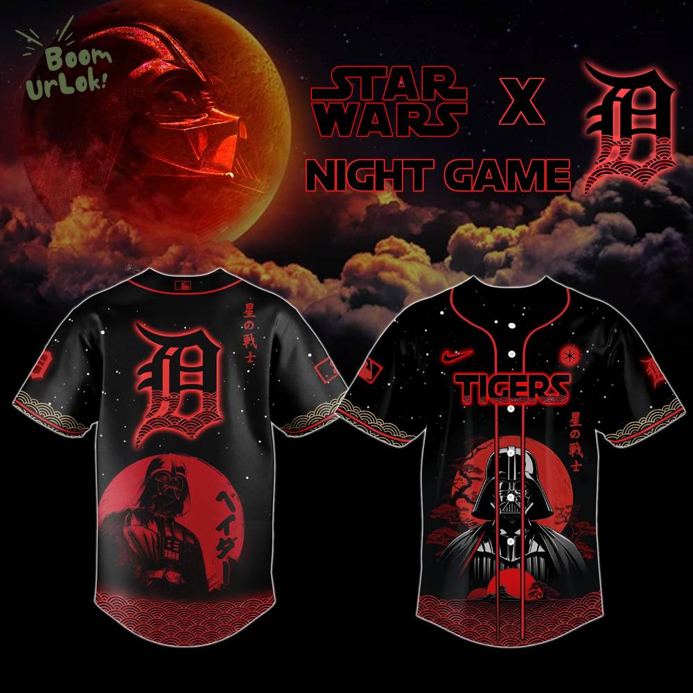 Detroit Tigers x Star Wars Night Game Limited Edition Baseball Jersey Detroit Tigers x Star Wars Night Game Limited Edition Baseball Jersey
