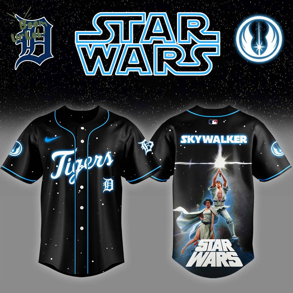 Detroit Tigers x Stars Wars Luke Skywalker Game Night Baseball Jersey Editions Limited Detroit Tigers x Stars Wars Luke Skywalker Game Night Baseball Jersey Editions Limited