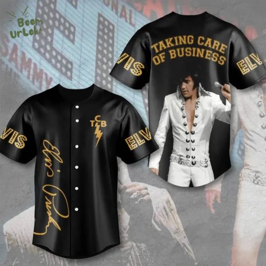 Elvis Presley Taking Care Of Business 3D Baseball Jersey