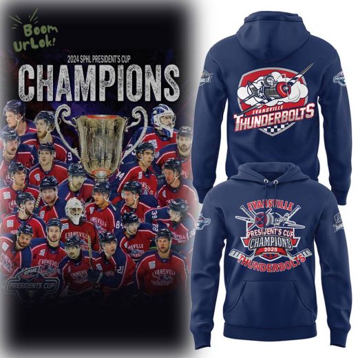 Evansville Thunderbolts Hockey x A PRESIDENT’S CUP CHAMPION Hoodie