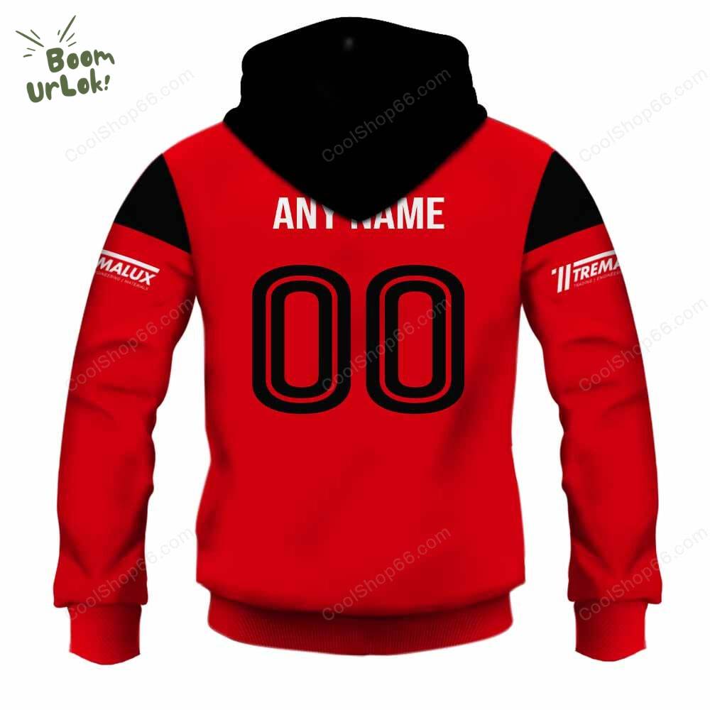 FC Mondercange Home Jersey Style Hoodie FC Mondercange Home Jersey Style Hoodie