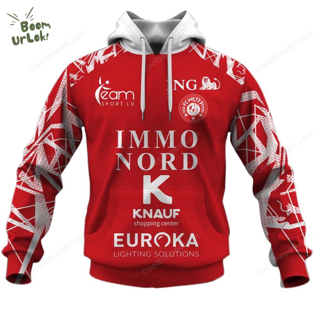 FC Wiltz 71 Home Jersey Style Hoodie FC Wiltz 71 Home Jersey Style Hoodie