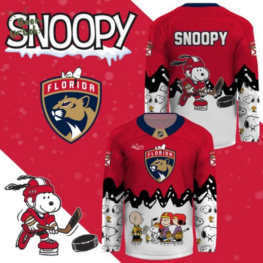 Florida Panthers x Peanut Night ” Snoopy ” Jersey 2025