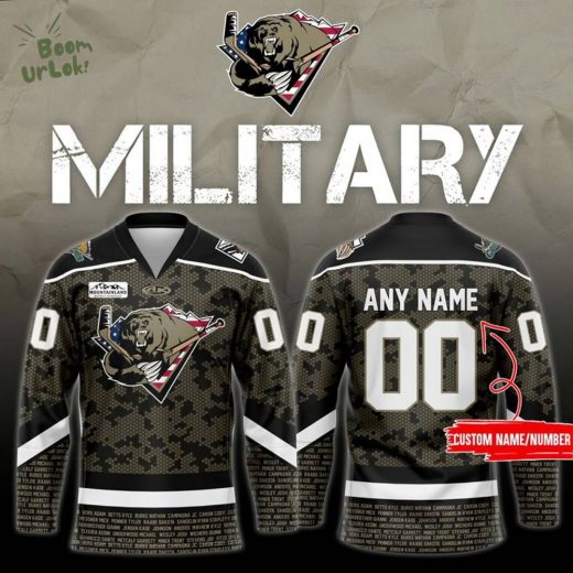 Grizzlies x MILITARY Hockey Jerseys 2025 Limited Edition
