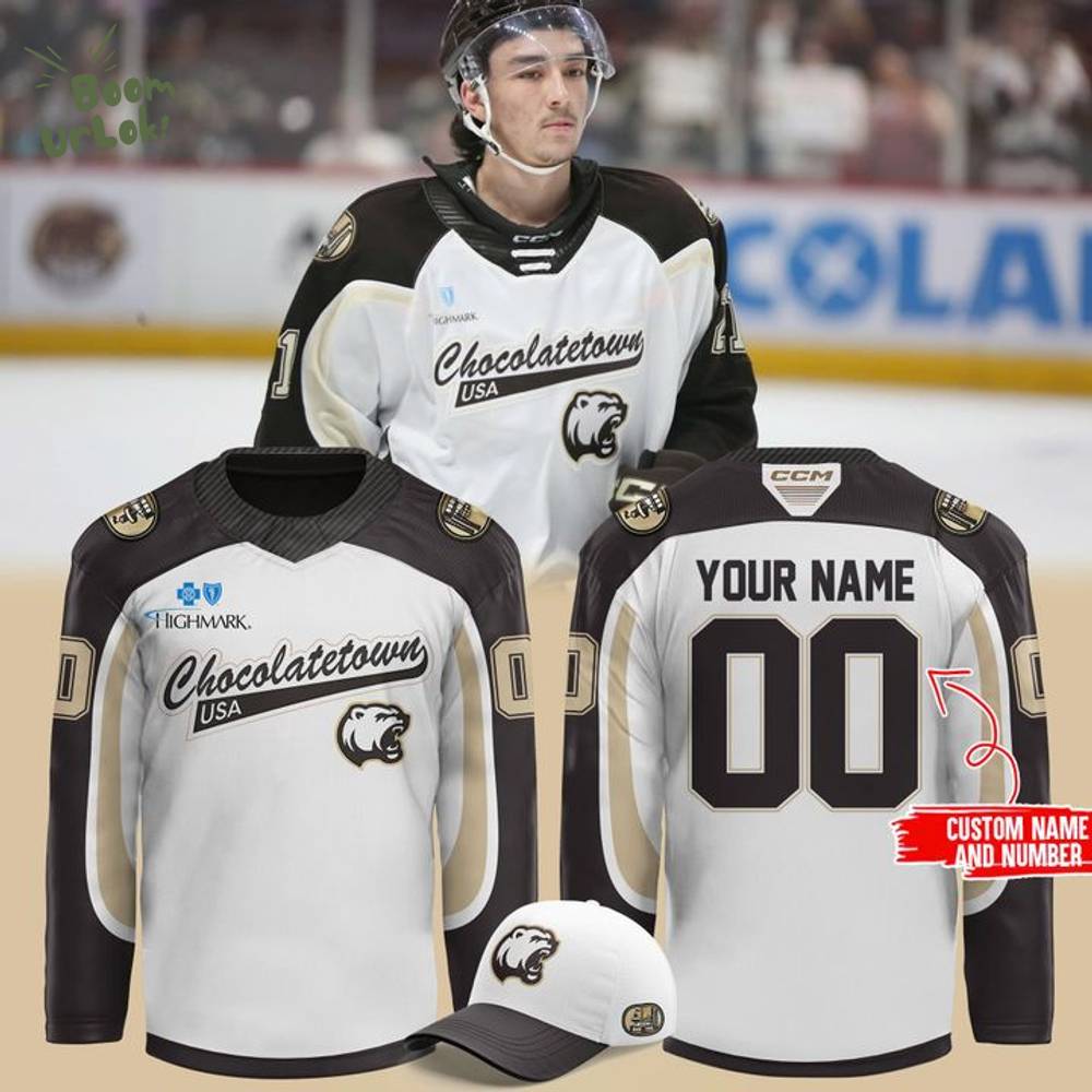 Hershey Bears Chocolatetown Hockey Jersey 2025 Hershey Bears Chocolatetown Hockey Jersey 2025
