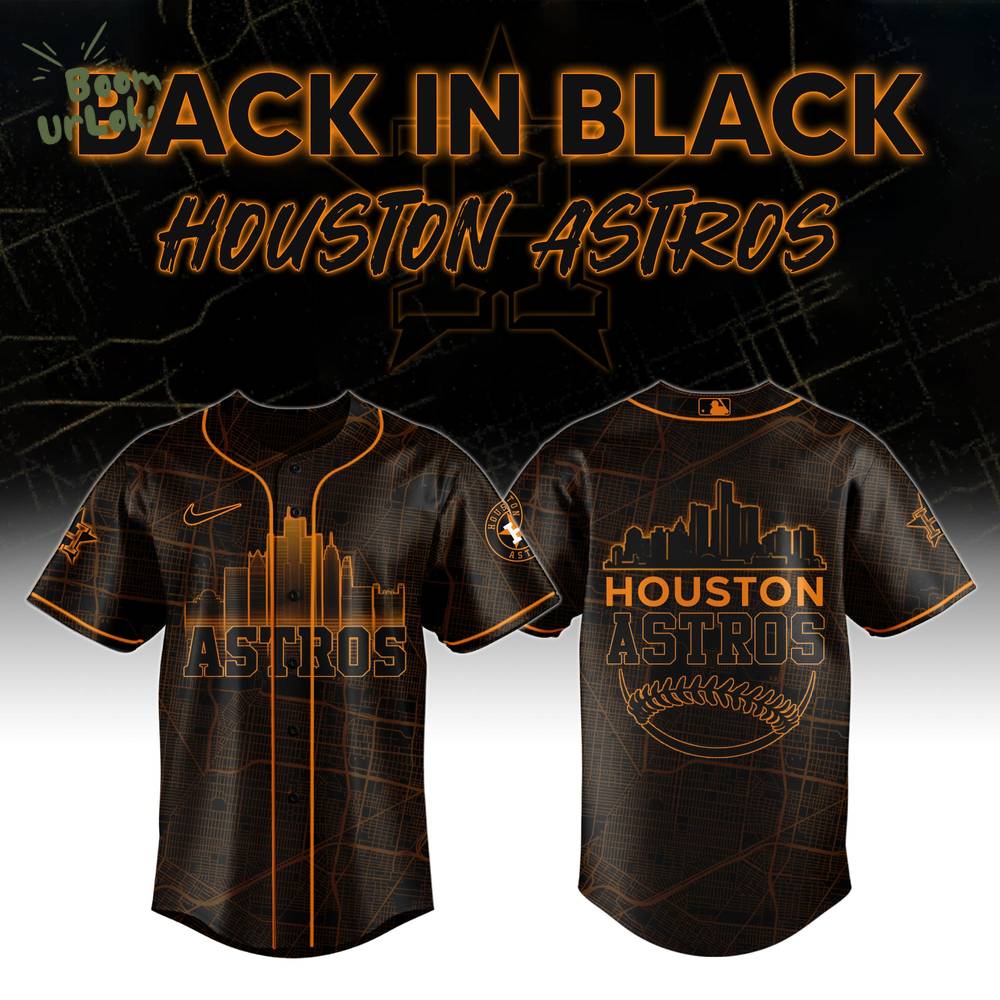 Houston Astros Back In Black Special Edition Jersey Houston Astros Back In Black Special Edition Jersey