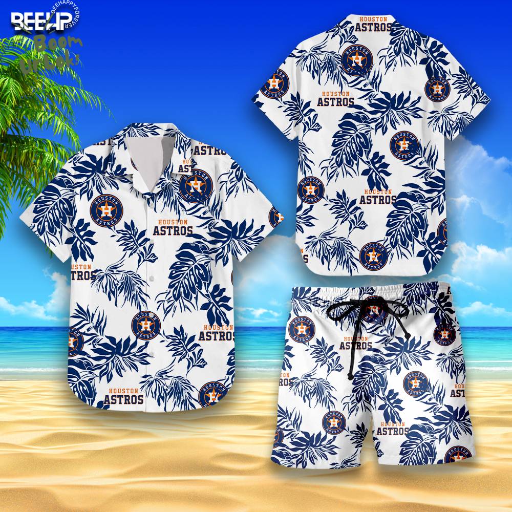 Houston Astros Hawaiian Shirt & Shorts Set Houston Astros Hawaiian Shirt & Shorts Set