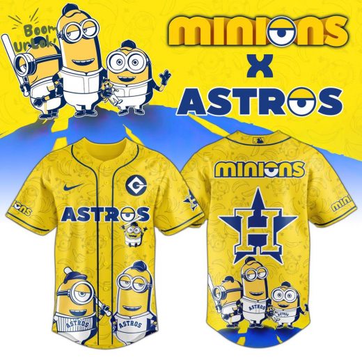 Houston Astros x Minions Exclusive Baseball Jersey