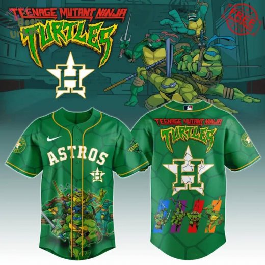 Houston Astros x Ninja Turtles Special Edition Baseball Jersey